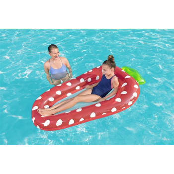 Materac dla dzieci Truskawka BESTWAY Siateczkowe dno + Zestaw naprawczy